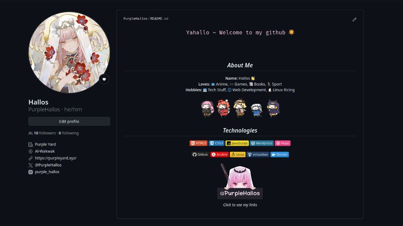 حساب هالوس البنفسجي على الغيتهاب