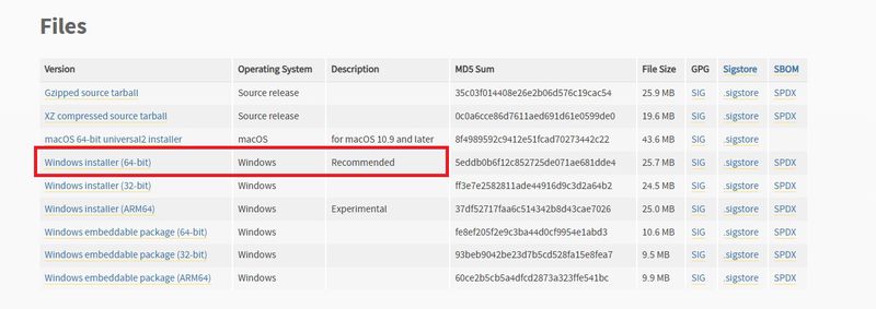 تحميل بايثون